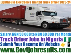 Lighthouse Electronics Limited Truck Driver 2023-24