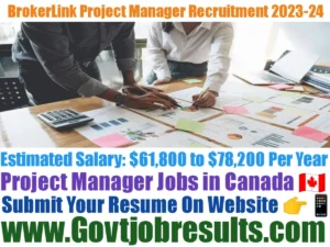 BrokerLink Project Manager Recruitment 2023-24