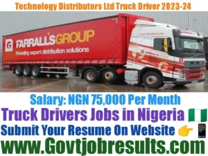 Technology Distributors Limited Truck Driver 2023-24