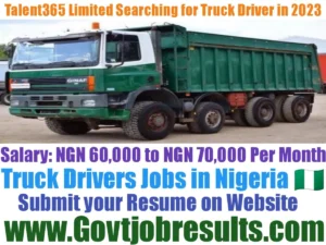 Talent365 Limited Company Searching for Truck Driver in 2023