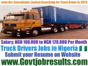 Inter Arc Consultants Limited Searching for Truck Driver in 2023