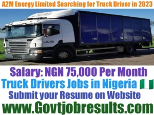 A2M Energy Limited Searching for Truck Driver in 2023