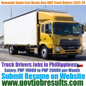 Bomanite South East Asia Needs HGV Truck Driver 2023