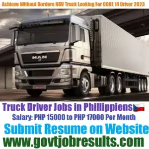 Achieve Without Borders Needs HGV Truck Driver 2023