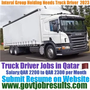 Integral Group Holding Truck Driver Recruitment 2023-24