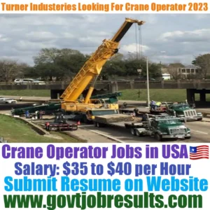 Turner Industries Looking For Crane Operator in 2023
