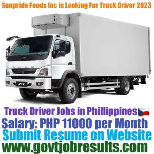 Sunpride Foods Inc is looking for Truck Driver 2023