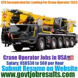 STG INC is Looking For Mobile Crane Operator 2023