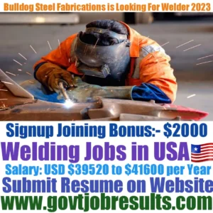 Bulldog Steel Fabrications is looking for Welder 2023
