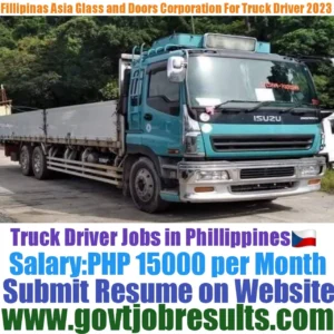 Filipinas Asia Glass and Doors Corporation is looking For Truck Driver 2023