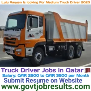 Lulu Rayyan is looking for Medium Truck Driver 2023