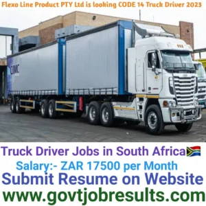 Flexo Line Product is looking for CODE 14 Truck Driver 2023