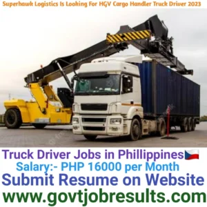 Superhawk Logistics INC is looking for Cargo Handle Truck Driver 2023