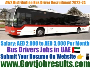 AWS Distribution Bus Driver Recruitment 2023-24