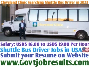 Cleveland Clinic Searching for Shuttle Bus Driver in 2023