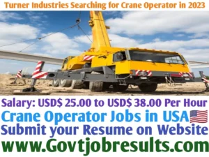 Turner Industries Searching for Crane Operator in 2023