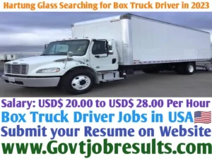Hartung Glass Searching for Box Truck Driver in 2023