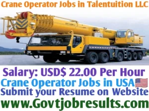 Crane Operator Jobs in Talentuition LLC
