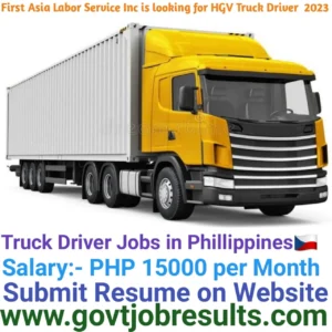 First Asia Labour Service is looking for Truck Driver in 2023