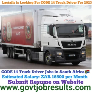 Lactalis is looking for CODE 14 Truck Driver 2023