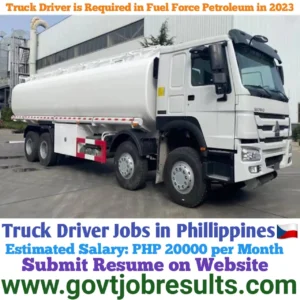 Truck Driver is required in Fuel Force Petroleum in 2023