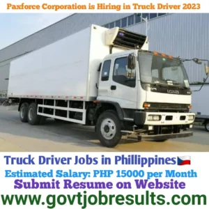 Paxforce Corporation is hiring Truck Drivers in 2023