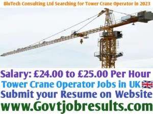 BluTech Consulting Ltd Searching for Tower Crane Operator in 2023