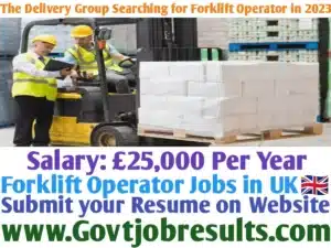 The Delivery Group Searching for Forklift Operator in 2023