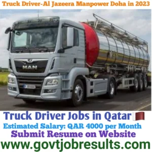 Truck Driver-Al Jazeera Manpower Doha in 2023