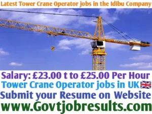 Latest Tower Crane Operator Jobs in the Idibu Company