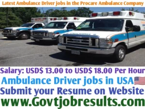 Latest Ambulance Driver Jobs in the Procare Ambulance Company