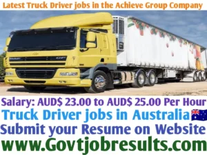 Latest Truck Driver Jobs in the Achieve Group Company