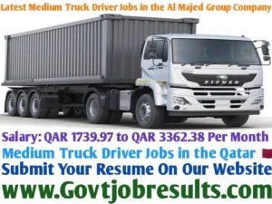 Latest Medium Truck Driver Jobs in the Al Majed Group Company