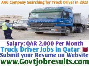 AAG Company Searching for Truck Driver in 2023