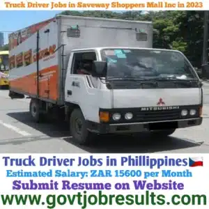 Truck Driver Jobs in Saveway Shoppers Mall INC in 2023