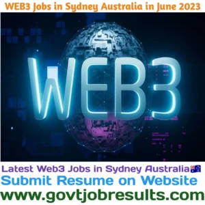 Web3 Jobs in Sydney Australia in June 2023