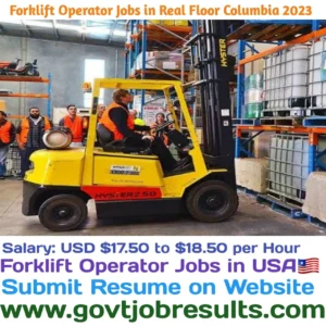 Forklift Operator Jobs in Real Floor Columbia 2023