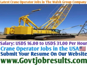 Latest Crane Operator Jobs in The Walsh Group Company