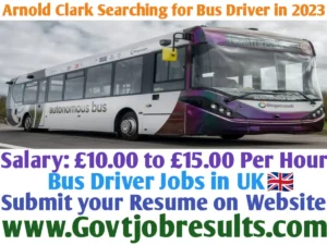 Arnold Clark Searching for Bus Driver in 2023