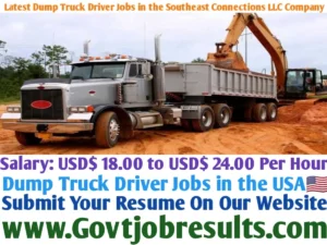Latest Dump Truck Driver Jobs in the Southeast Connections LLC Company