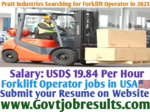 Pratt Industries Searching for Forklift Operator in 2023