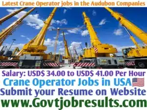 Latest Crane Operator jobs in the Audubon Companies