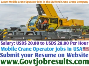 Latest Crane Operator Jobs in the Stafford Crane Group Company