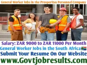 General Worker Jobs in the Prosperitas Personnel Company