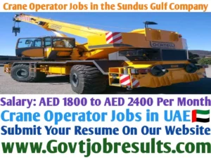 Crane Operator Jobs in the Sundus Gulf Company