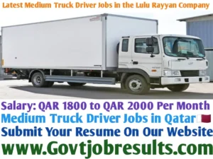 Latest Medium Truck Driver Jobs in the Lulu Rayyan Company