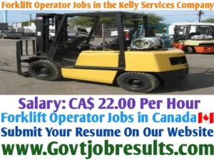 Forklift Operator Jobs in the Kelly Services Company