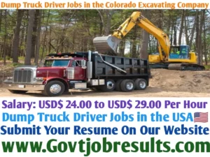 Dump Truck Driver Jobs in the Colorado Excavating Company