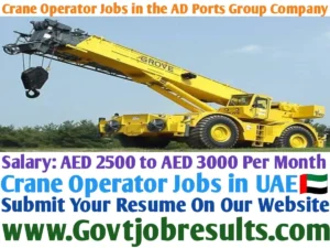 Crane Operator Jobs in the AD Ports Group Company