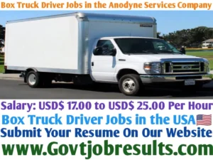 Box Truck Driver Jobs in the Anodyne Services Company
